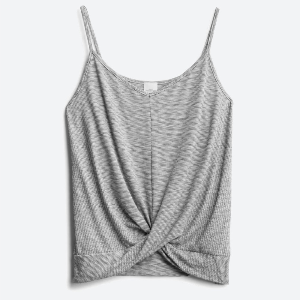Kaileigh Talasi Twist Front Knit Tank Top